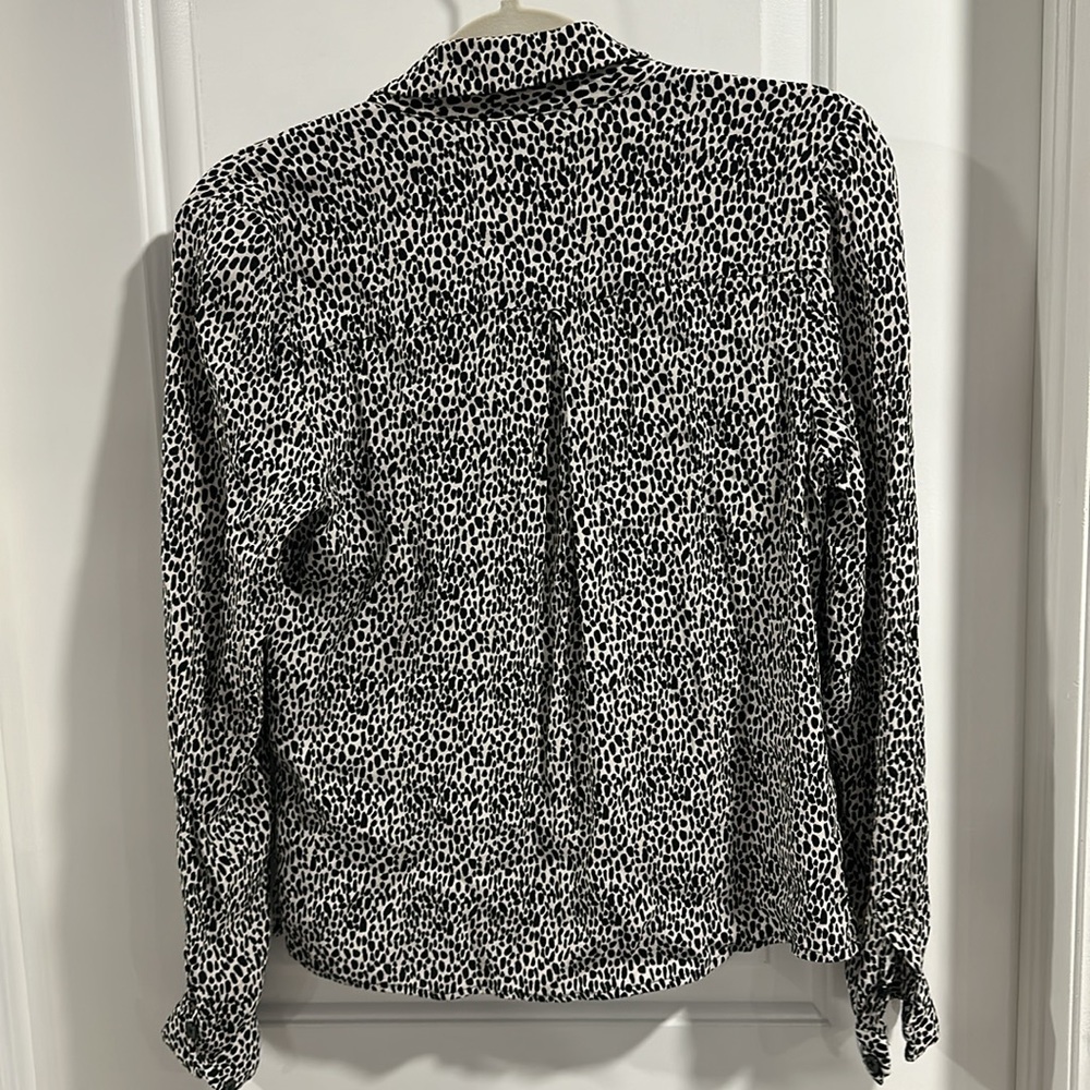 NWT Frank and Oak Womens Animal Print Blouse - Picture 5 of 5